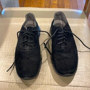 Black suede Cole Haan ZeroGrand wingtip Oxford sneaker size 5.5 women’s